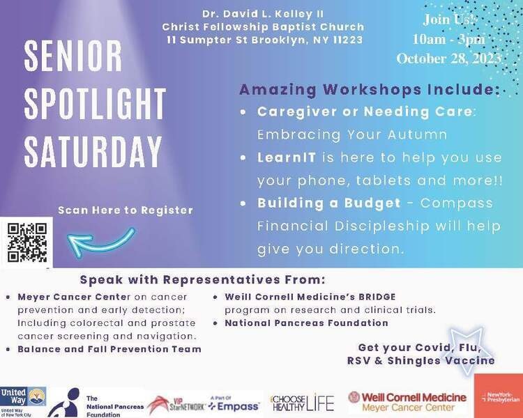 Senior Spotlight Saturday Flyer 