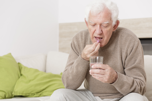 Patient taking medicine at home as directed.